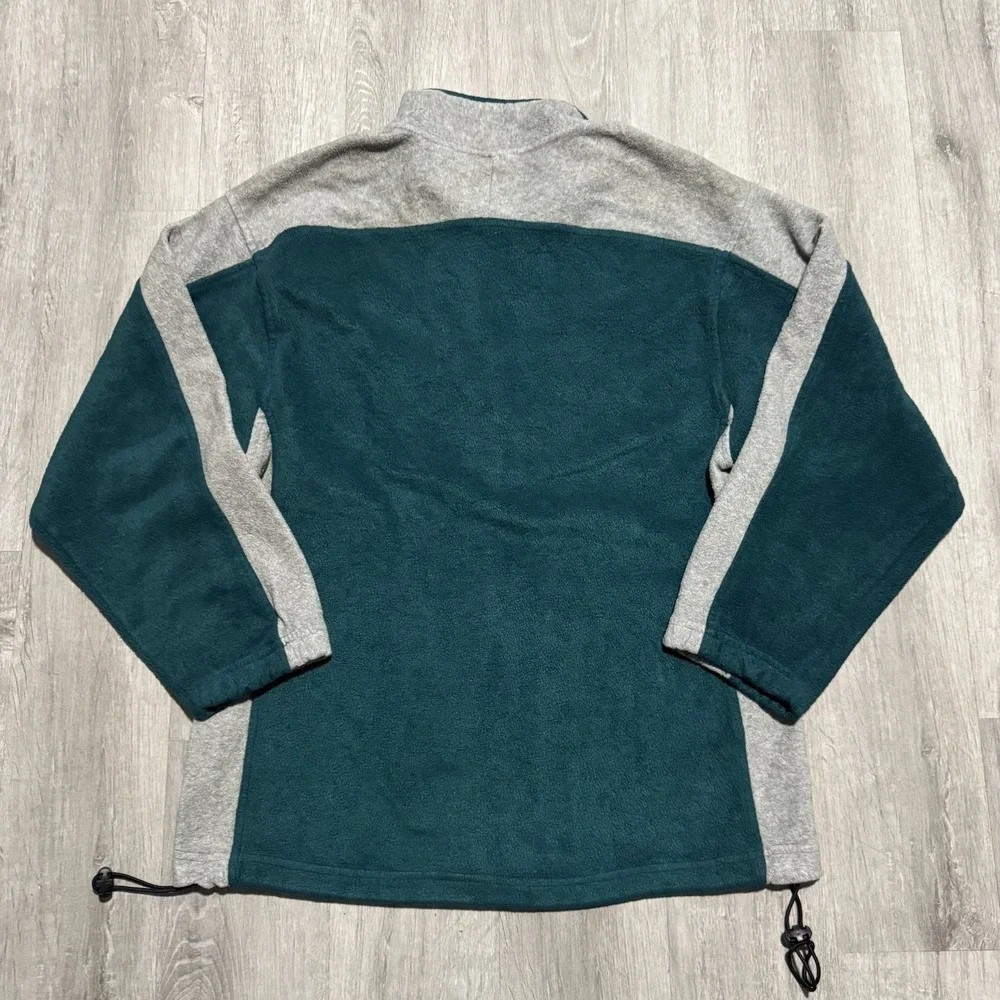 Vintage Philidelphia eagles fleece zip up jacket men's size large Green And Gray